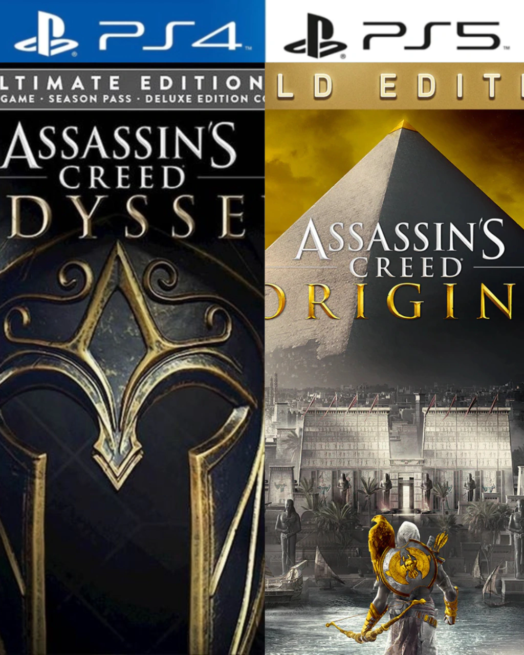 Assassins Odyssey Ultimate Edition + Assassins Origin Gold Edition PS4 | PS5