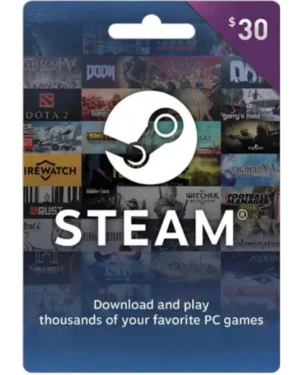 Tarjeta Steam 30 USD