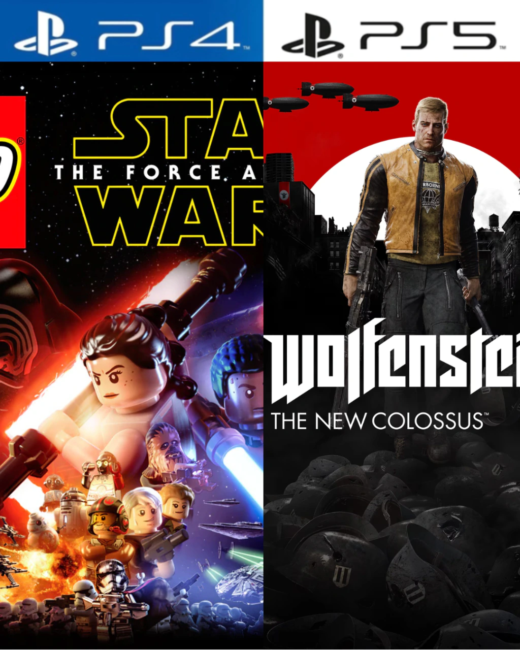 LEGO Star Wars: The Force Awakens + Wolfenstein II: The New Colossus PS4 | PS5