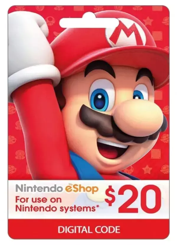 Tarjeta Nintendo eShop 20 USD