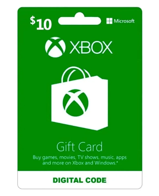 Tarjeta Xbox USA 10 USD