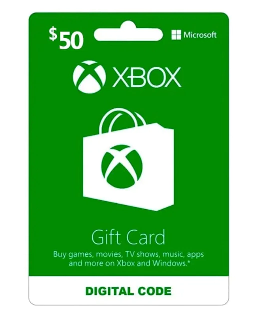 Tarjeta Xbox USA 50 USD