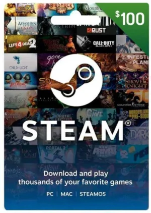 Tarjeta Steam 100 USD