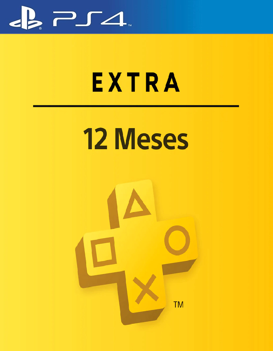 PS Plus Extra 12 Meses PS4